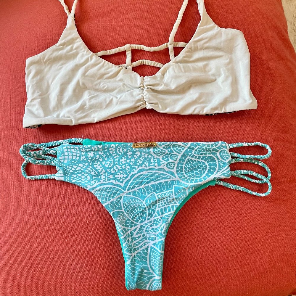 San Lorenzo Turquoise Bikini Bottoms